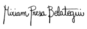 Miriam Presa Belategui firma